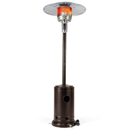 50,000 BTU Gas Patio Heater with Wheels and Ground Stakes