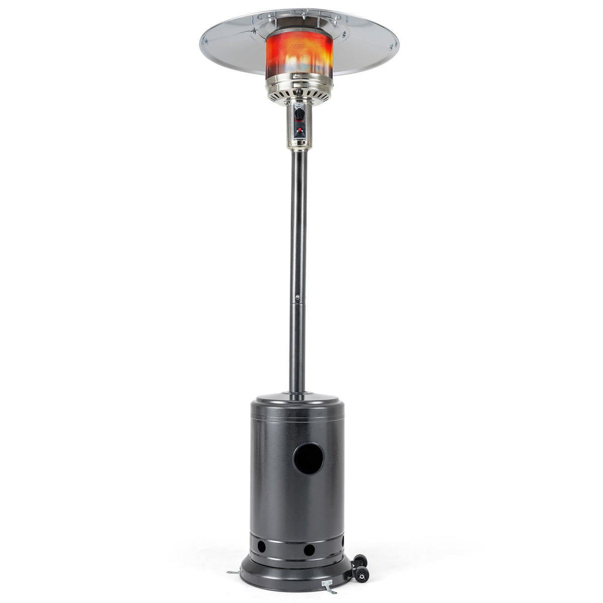 50,000 BTU Gas Patio Heater with Wheels and Ground Stakes