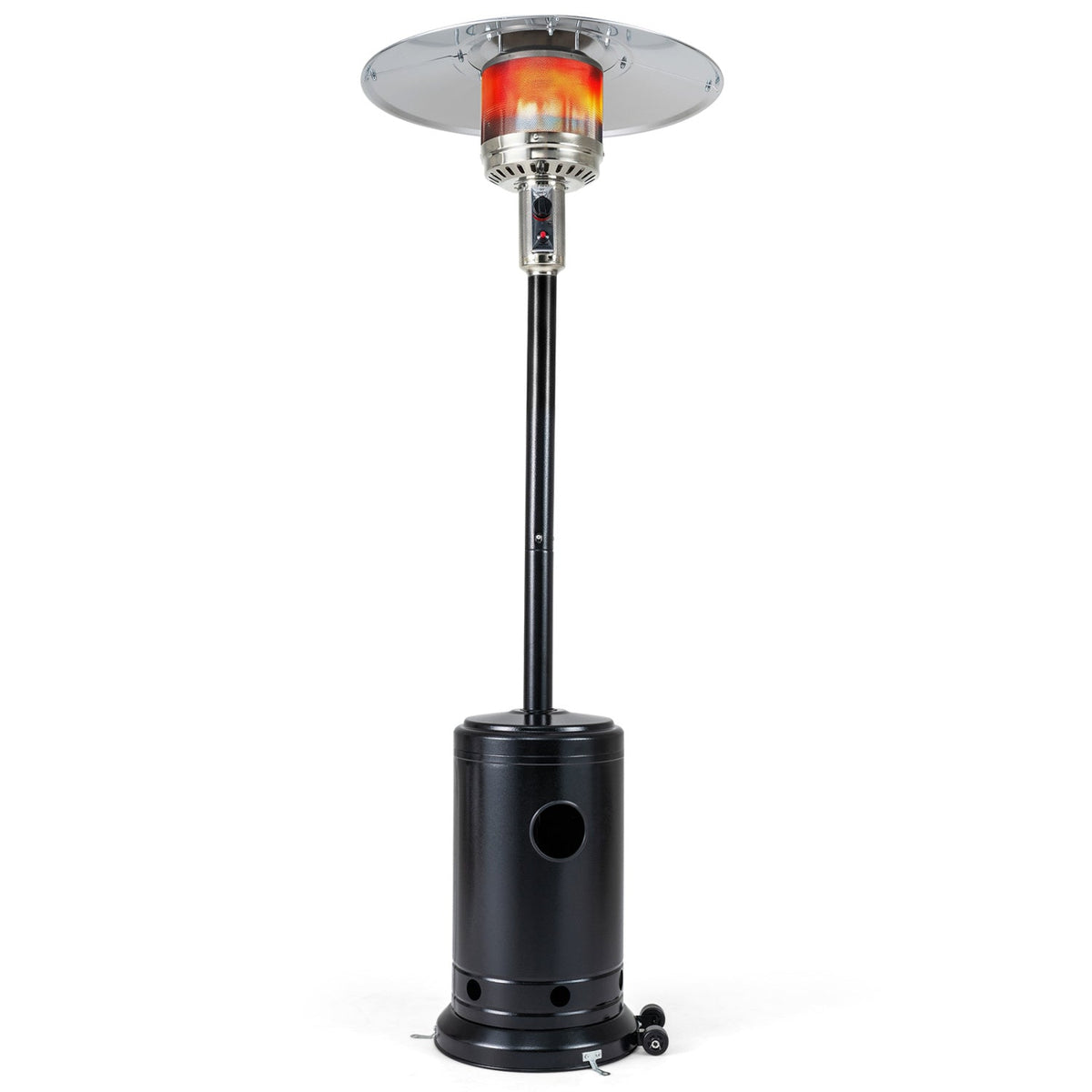 50,000 BTU Gas Patio Heater with Wheels and Ground Stakes