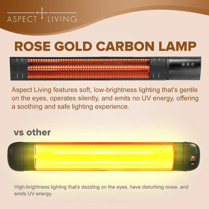 Aspect Living Pole Mounted Electric Infrared Patio Heater with Remote