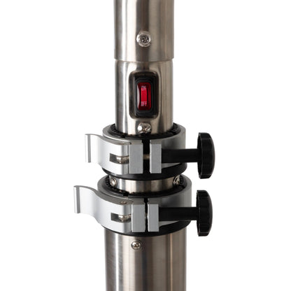 Stainless Steel Telescoping Offset Pole Electric Infrared Patio Heater, 1500W